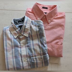 J.Crew Men's XS Bundle Long Sleeve Button Front Shirts (2)